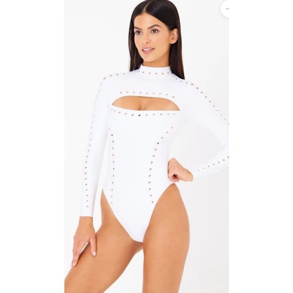 NWT Gigi C Laurel Cutout Scuba Surfsuit One Piece Swimsuit XS - Picture 5 of 12